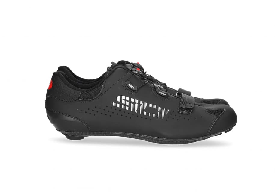 Black bike shoes side packshot