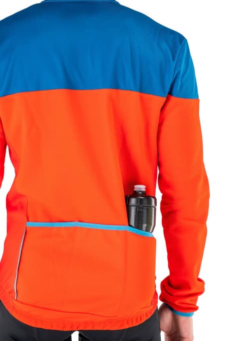 Man in bike apparel - jacket detail photo