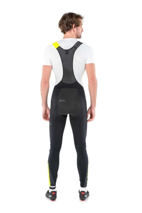 Man in bike apparel fashion back photo