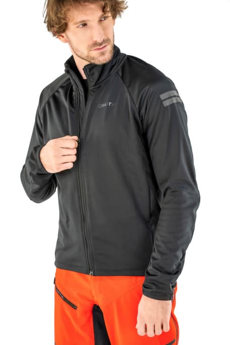 Man in sport apparel bike fashion jacket photo