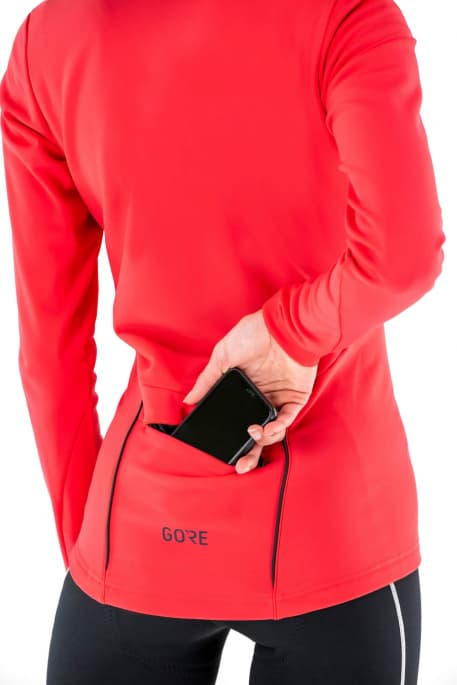 Woman in bike apparel fashion jacket - detail of a pocket - photo