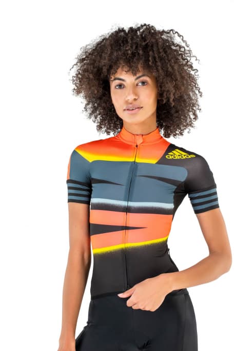 Woman bike fashion t-shirt photo